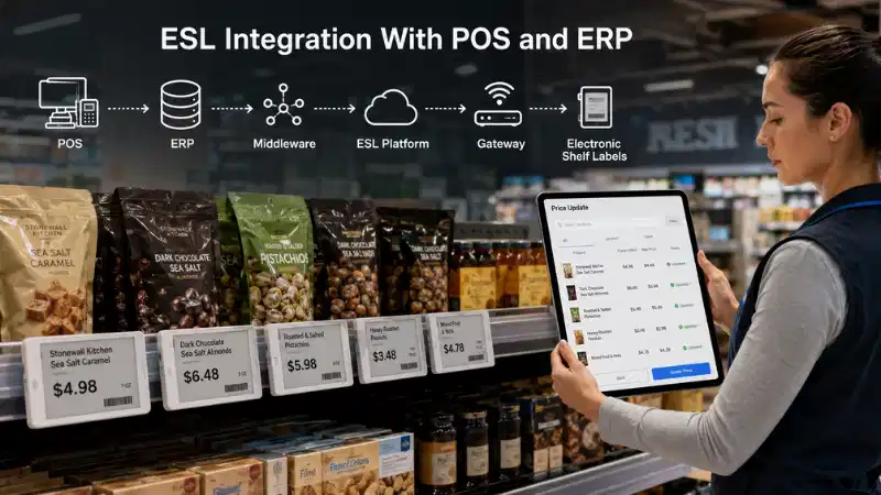 Integracija elektroničkih naljepnica s POS i ERP-om: API-ji, mapiranje podataka, rukovanje greška...