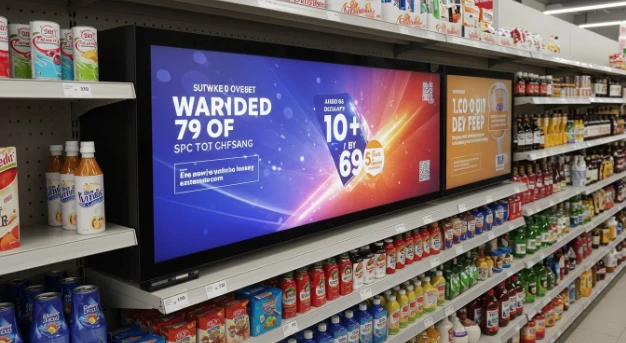Razvučeni LCD ekrani za supermarkete i trgovine